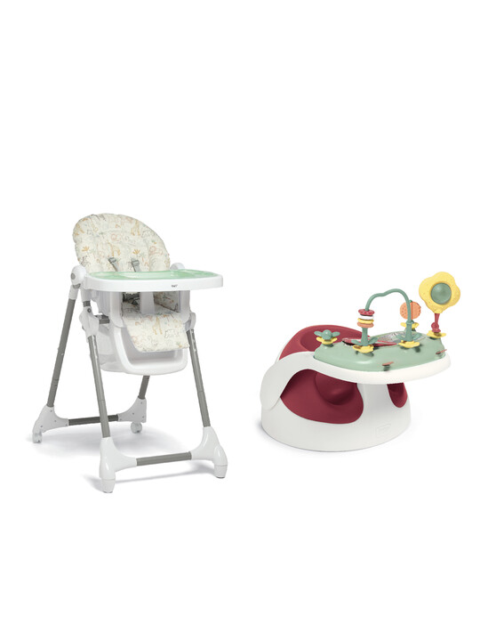 Baby Snug Cherry with Jungle Club Highchair image number 1